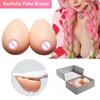 1 Pair Artificial Fake Silicone Breast Fake Breasts Forms Anime Mastectomy Transvestite Sissy Halloween Party Crossdress Men Beginner