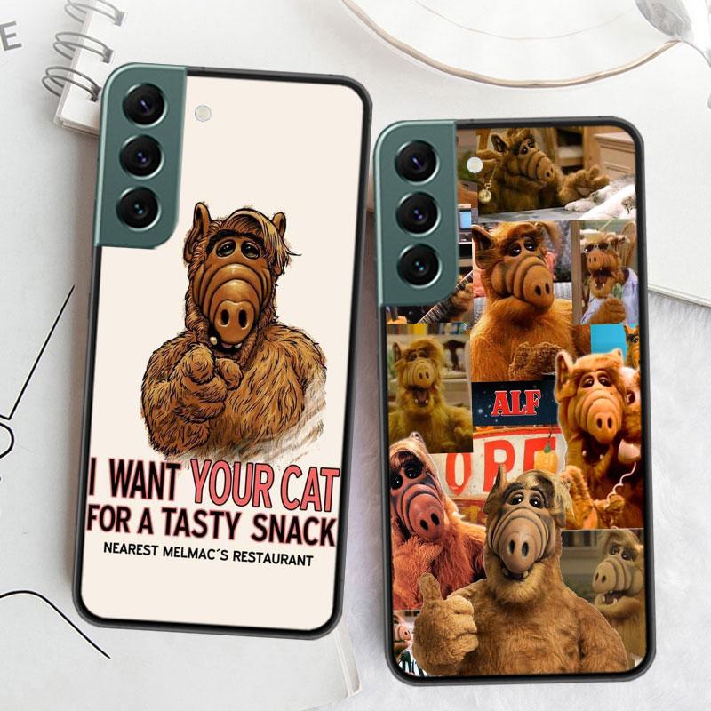 Alf TV Series Phone Case For Samsung Galaxy S22 S25 Ultra S21 S10 Plus S26 Edge S20 S23 S24 FE Cover Silicone Soft TPU Clear