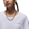 Jordan Essentials Weiches Bequemes Lockeres Rundhals-Kurzarm-T-Shirt Damen Oberteile Weiß HM4373100