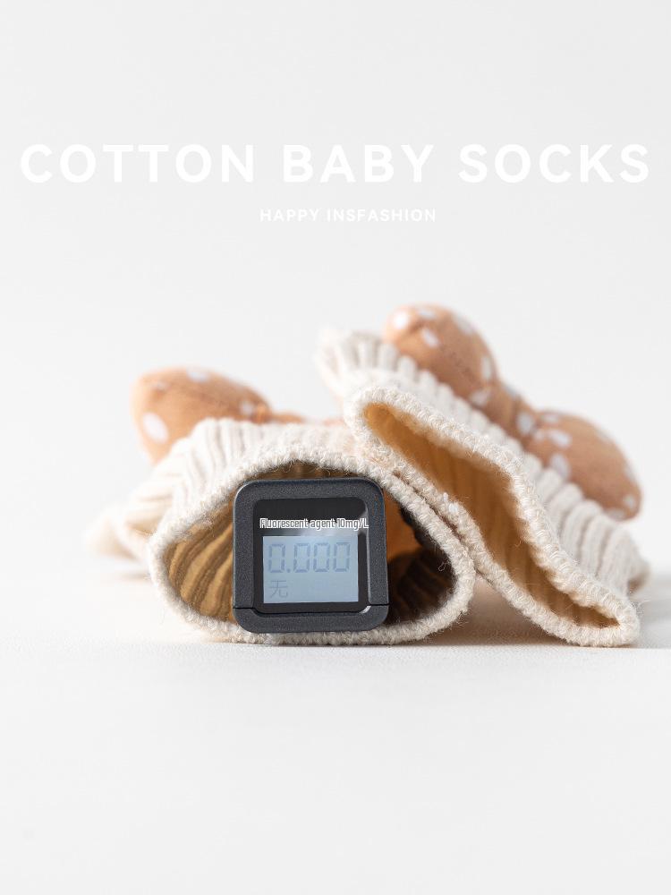 Unisex Baby Non-Slip Cotton Socks, Mid-Calf, Ages 0-3, All Seasons