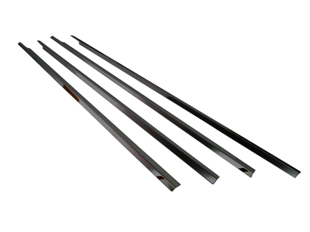 BRIGHTZ Finish Stainless Steel Black Plated Window Moulds for Toyota Step Wagon Spada Fits and 6 Ultra-Mirror (4-Piece Set) RK5/RK6 (Win-BLA-053) -