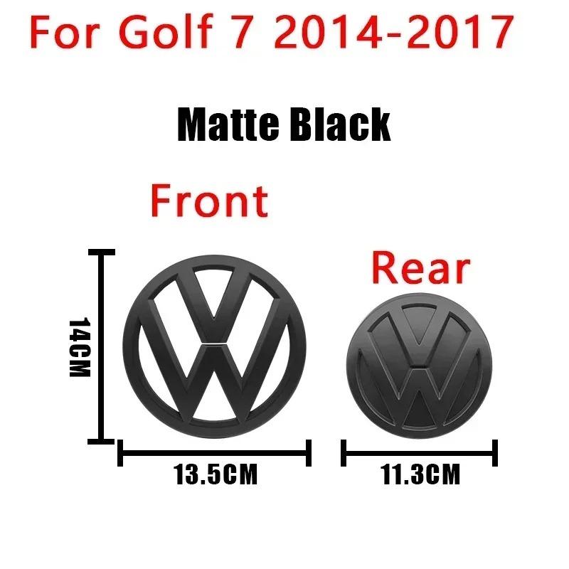 For Volkswagen Golf 7 MK7 Golf 7.5 MK7.5 140mm 135mm 113mm VW Logo ABS Emblem Car Hood Front Grill Rear Trunk Badge VW Accessory