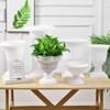 White Porch Planter Retro Succulent Plant Flower Container  Outdoor Indoor Decor
