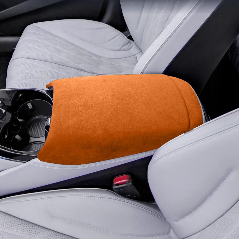 For -2024 BYD Seal armrest box cover, central armrest box leather protective cover BYD Seal Alcantara suede accessories