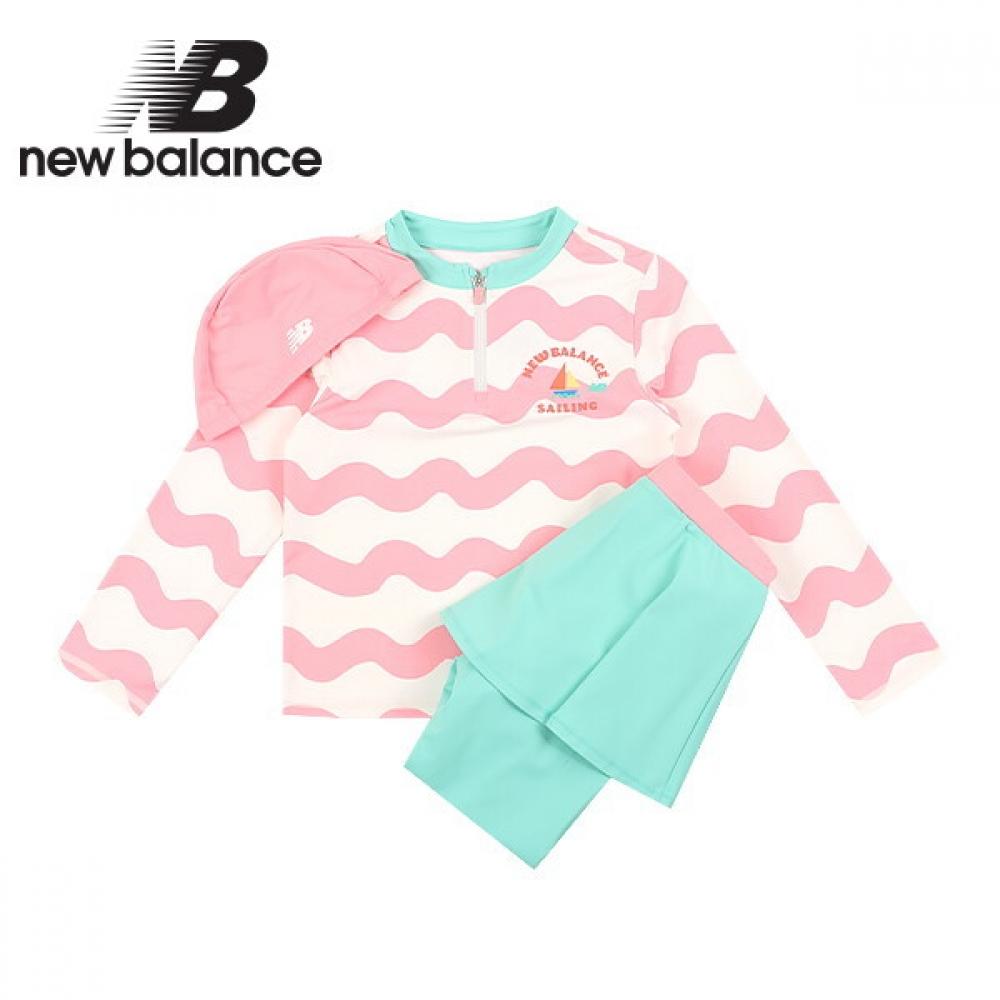 

Детский женский рашгард New Balance Cheerence 2 в 1 розовый 110