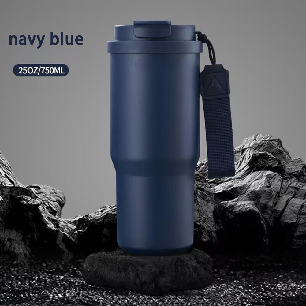 750ml Insulated Cup Large Capacity Vacuum Flask Stainless Steel BPA Free Colorful Travel Tumbler for Outdoor/Gym/Camping/School
