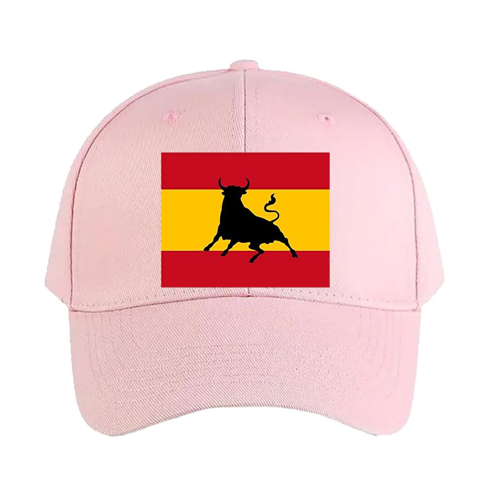 Spanish bull flag Woman Man Baseball Cap Adult Adjustable with Curved Brim Hiking Fishing Hat sun protection sun hat