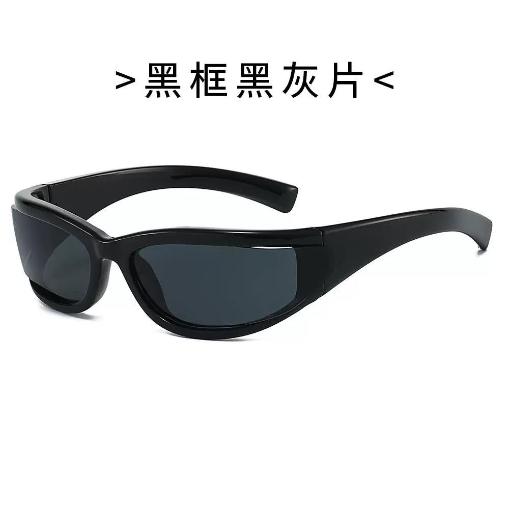 European and American narrow-frame sunglasses women's high-end sense future cyberpunk wind function cool sense TR headband sunglasses