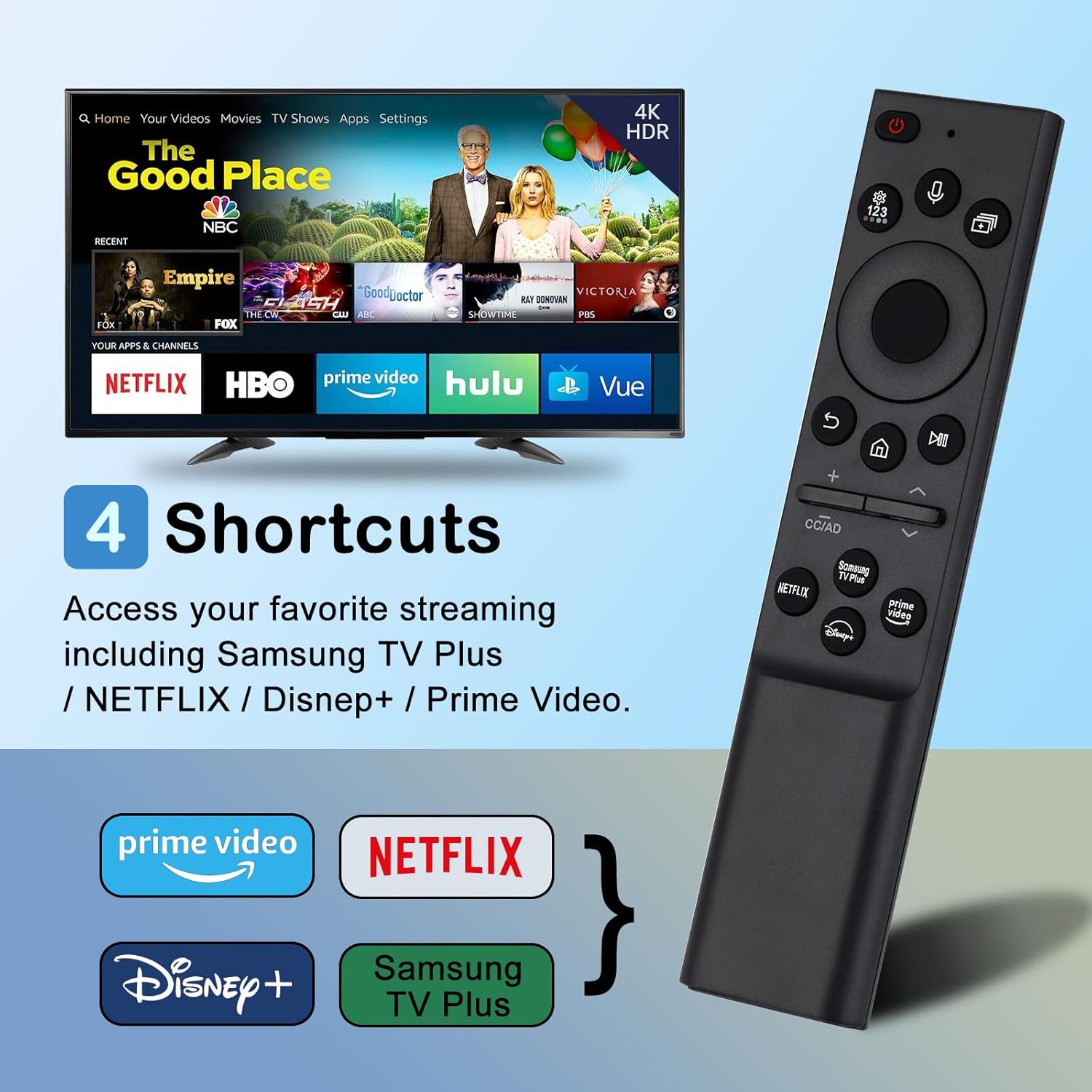 

BN59-01385A Замена голосового пульта дистанционного управления для телевизоров Samsung Smart TV, UHD, LED, LCD, QLED и OLED и Frame 4K 8K