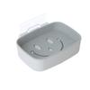Suction Cup Wall-Mounted Soap Rack: Punch-Free, Creative Drain Design, No Water Accumulation, Home Storage Solution