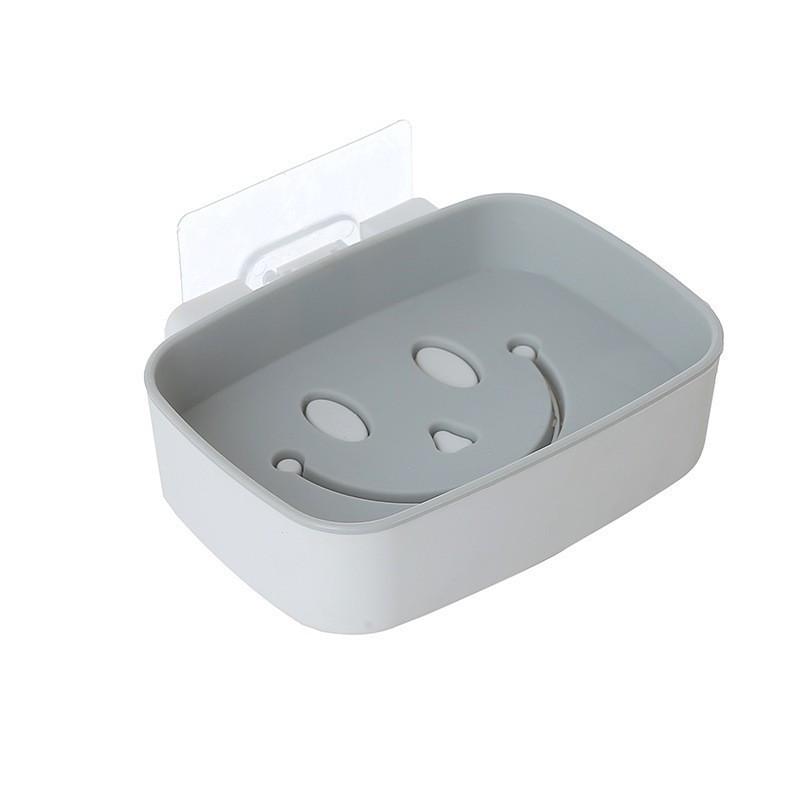 Suction Cup Wall-Mounted Soap Rack: Punch-Free, Creative Drain Design, No Water Accumulation, Home Storage Solution