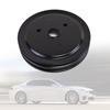 Automobile Short Water Pump Crankshaft Pulley 2 Grooves Durable Replacement Silver Swp for SBC 262 327