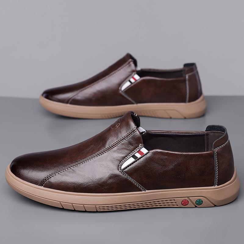 Sneakers Mens Dress Shoes Retro Male Leather Business Male Baroque Footwear Casual Outdoor Mens Oxford Footwear