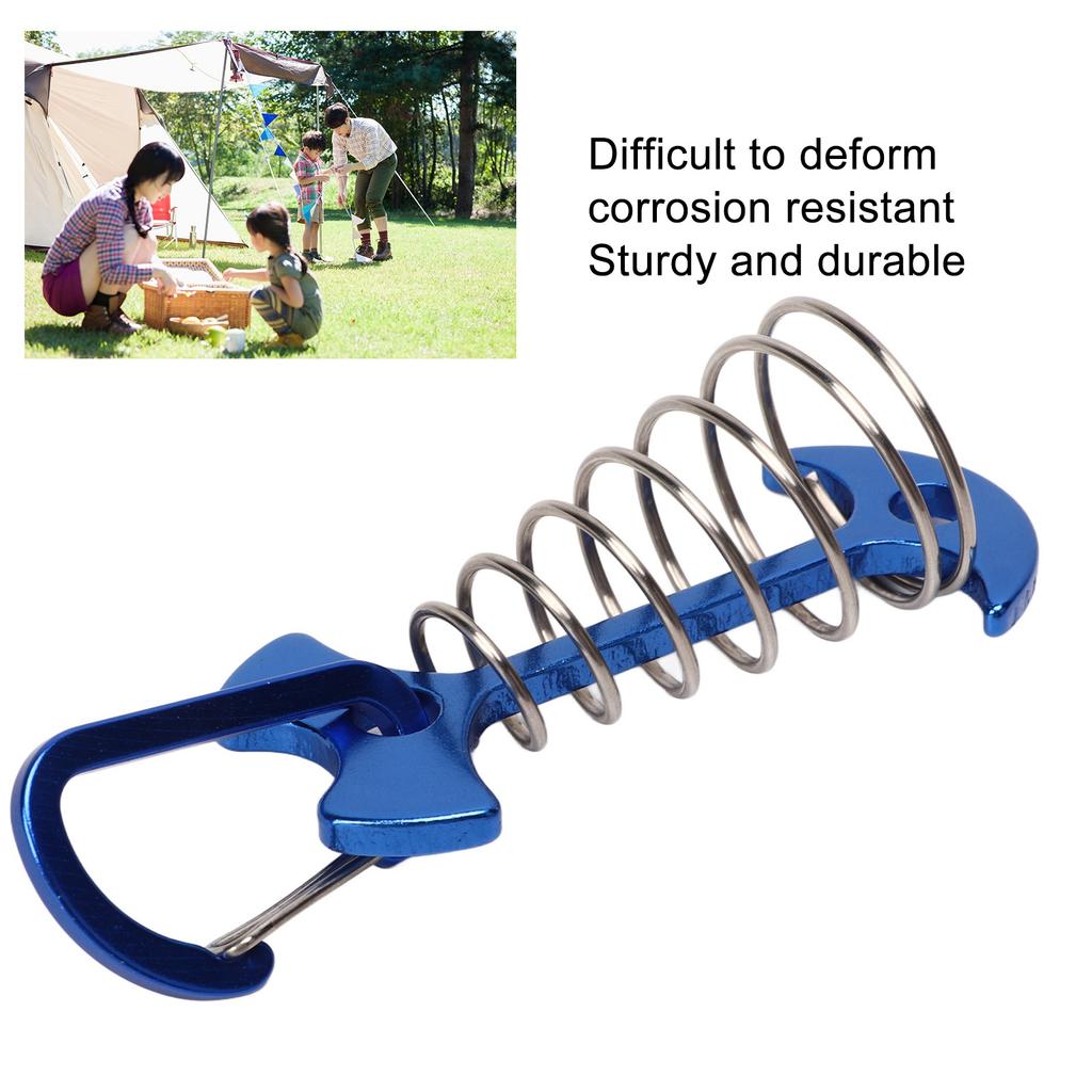 5pcs   Tent Nails Large Deck Boards Camping Tent Fixing Stakes with Spring Buckle   Wind Rope