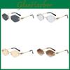 Geometric Hexagon Sunglasses For Men And Women Uv400 No Frame Fashion Outdoor Protection