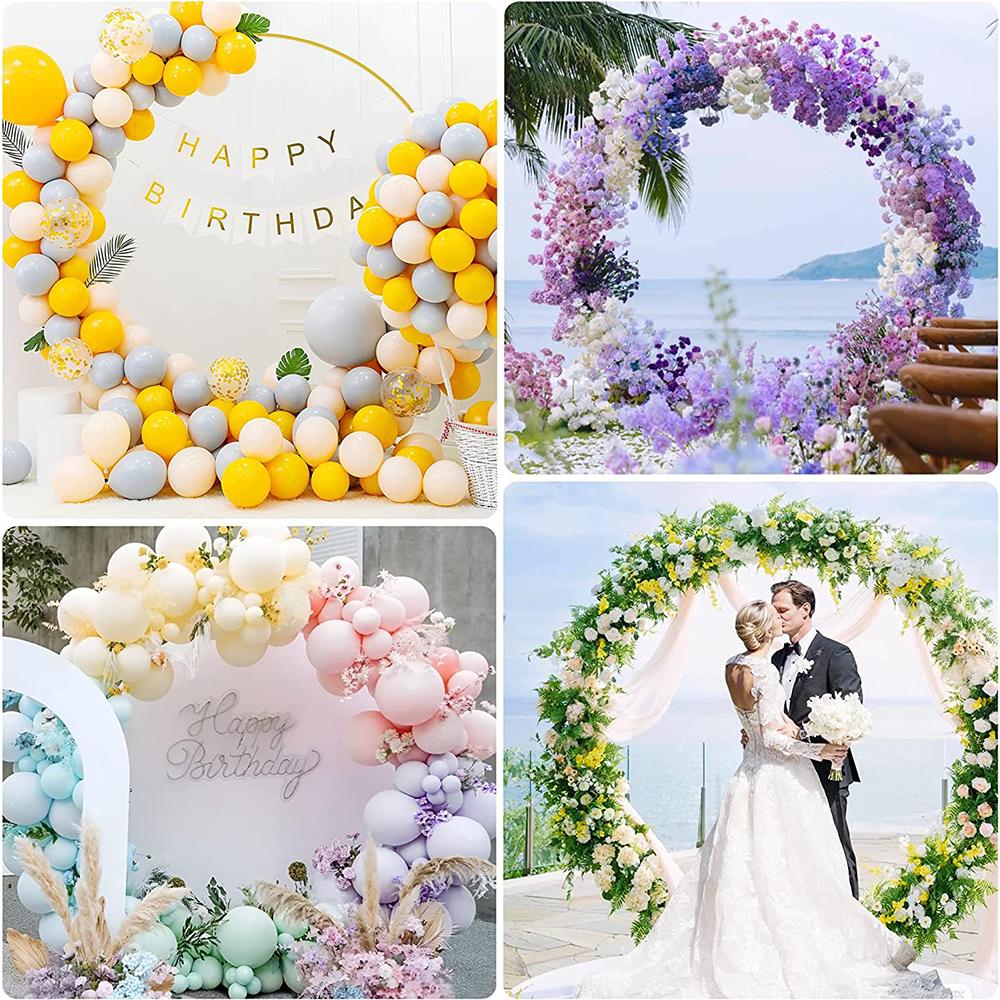 Runtowo 1pc Metal Ring Balloon Arch Bracket, Wedding Arch Decoration, Birthday Party Supplies