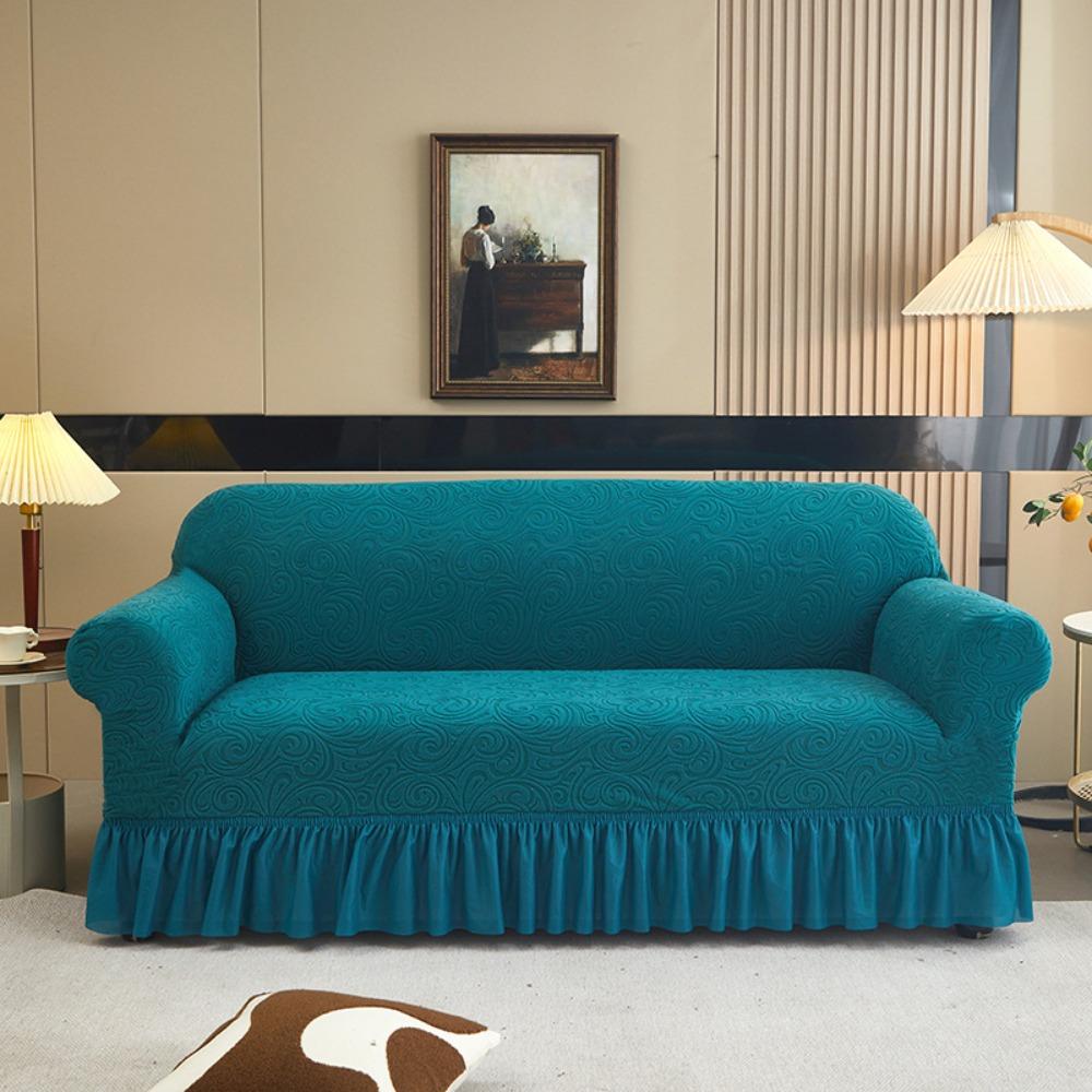 Stretch Sofa Cover Full Protection Dual Armrests Elastic Fabric Universal for All Seasons