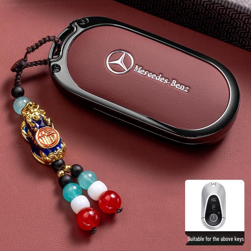 Premium Key Case for Mercedes-Benz E300L: Fits E-Class, C-Class, C260L, C200L, A200L, GLC300L
