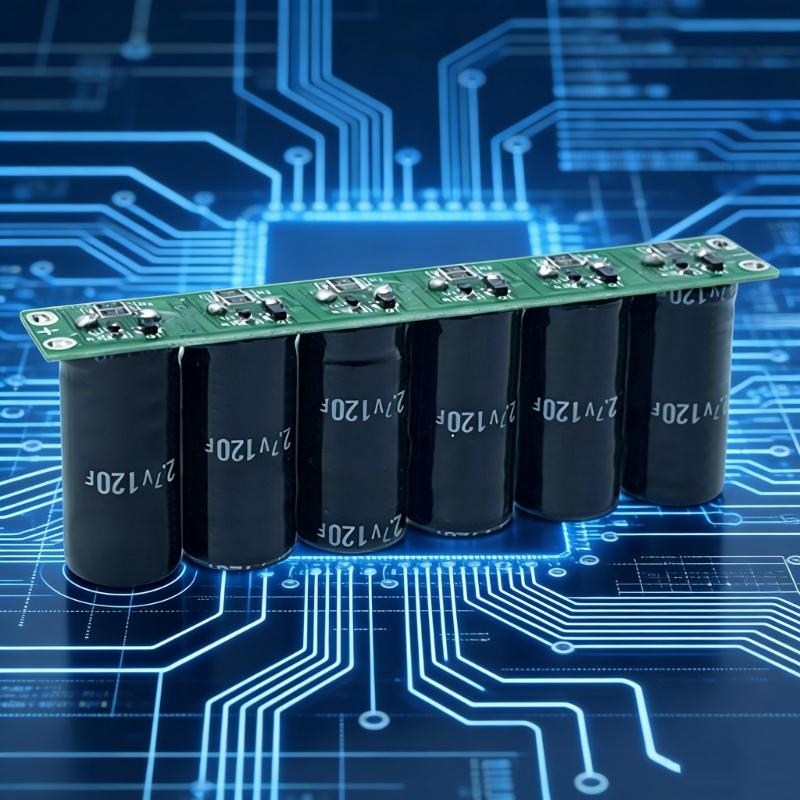 16V20F Super Capacitors Bank with Balanced Protections Circuit Ensuring Safe High Current Applications and Extended Service Life