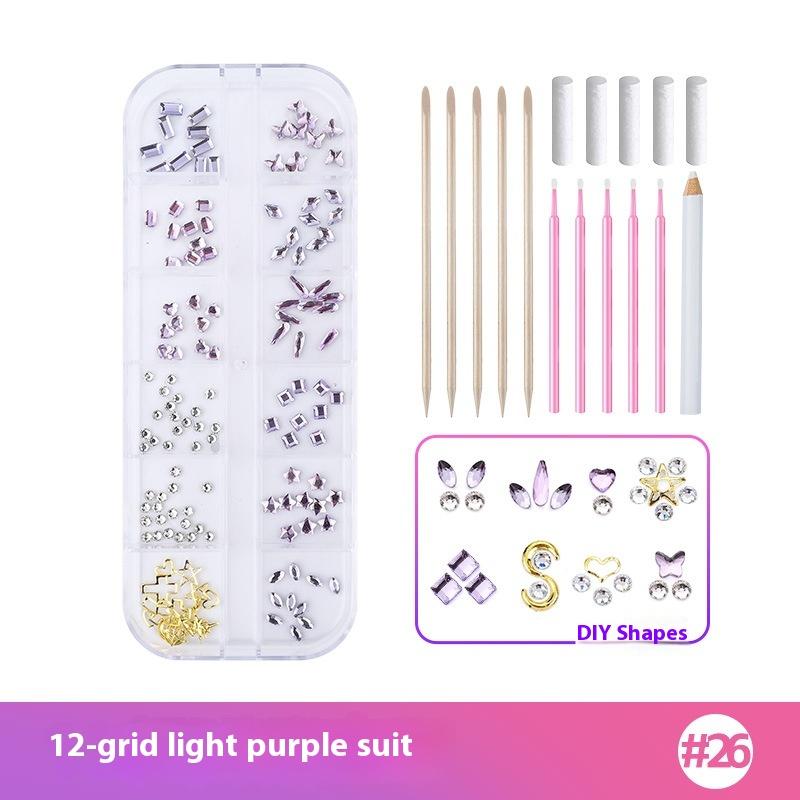 1 Set Dental Tooth Gems Crystal Diamond Heart Round Shaped Ornament Diy Tools Various Shapes Color Teeth Jewelry Denture