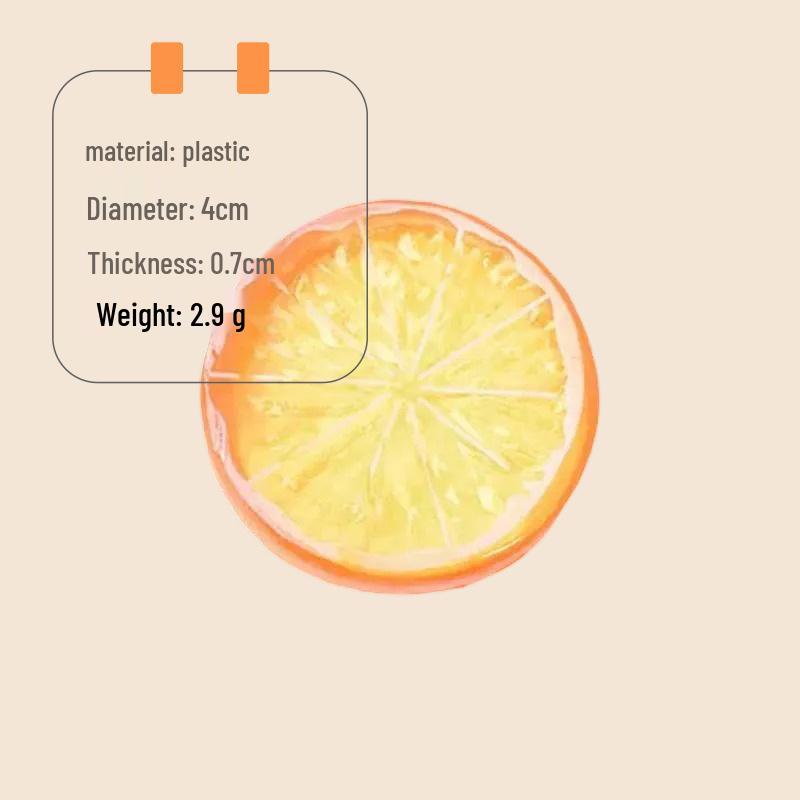 Plastic Lemon Slice Models for Creative Decor and Teaching Props