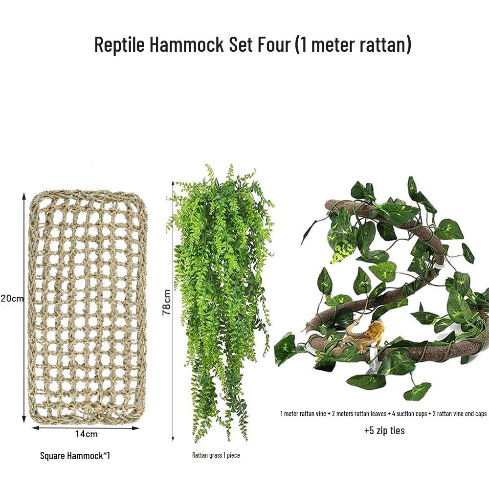 Reptile Habitat Decor: Simulation Vine with Lizard, Chameleon, Snake & Gecko Climbing Features