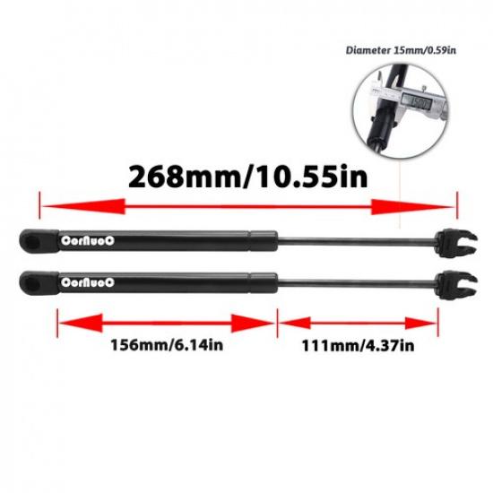 2Pcs Hood Lift Supports Gas Struts for Chrysler 300 Dodge Challenger Magnum