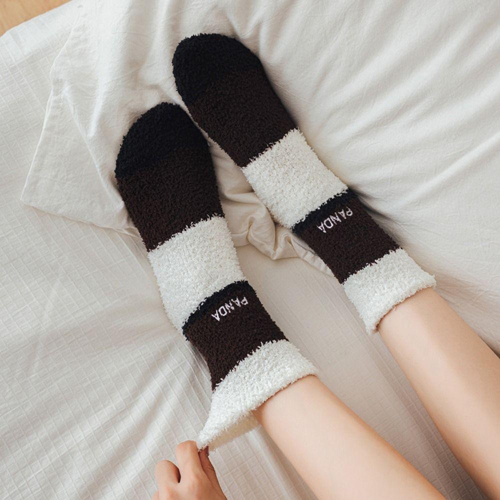 Indoor Thermal Socks Harajuku Style Home Sleeping Socks Women Socks Floor Socks Autumn Winter Socks