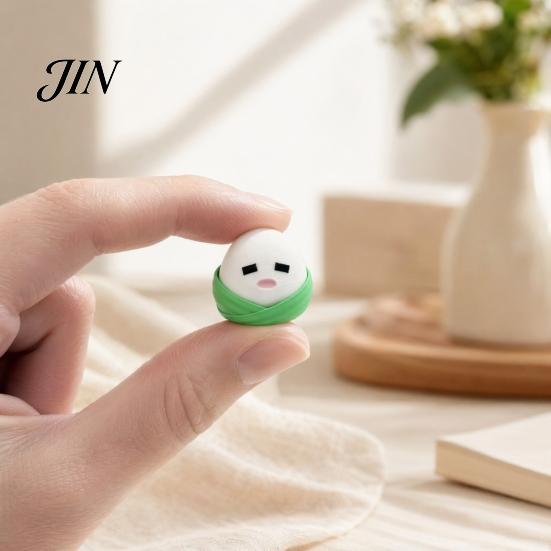 Office Desk Stress Reliever 3D Printed Zongzi Fidget Clicker, Cartoon Rice Dumpling Finger Decompression Toy Relief Food Toy, Gift for Dragon