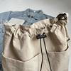 Sac bandoulière à cordon Sac d'épaule décontracté avec sangle réglable Sac fourre-tout léger pour femmes pour les trajets quotidiens la rue