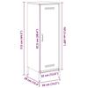 VidaXL Highboard Anthracite 36x39x113 Cm Steel, Sideboard, Cupboard, Side Cabinet, Cabinet, Storage Cabinet, Cabinet 843008