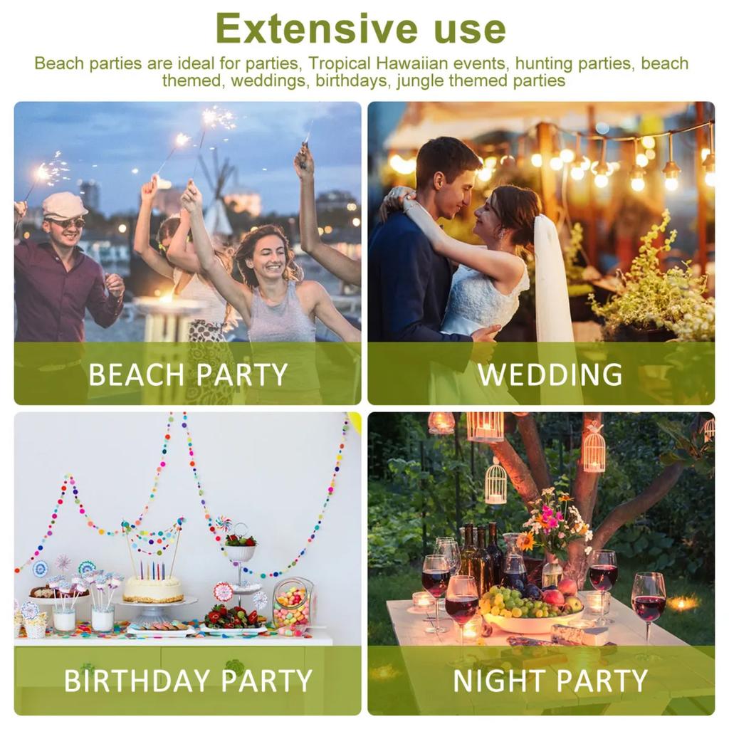 New 10/5M Green Leaves Rattan String Light Decor Wall Hang LED Lamp Garden Yard Aisle Illuminate Wedding Party Ambient Light Str