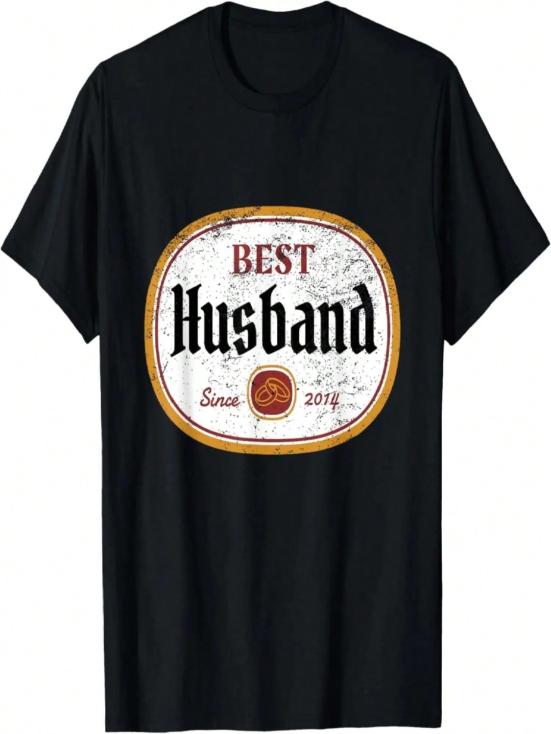 unisex Wedding Anniversary Best Husband Since 2014 T-Shirt S
