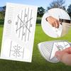 10 Stück Golfschläger Schlagflächen-Aufkleber Golf-Schlagaufkleber-Set Für Übungszwecke Mit Hoher Sichtbarkeit Abriebfestes Design