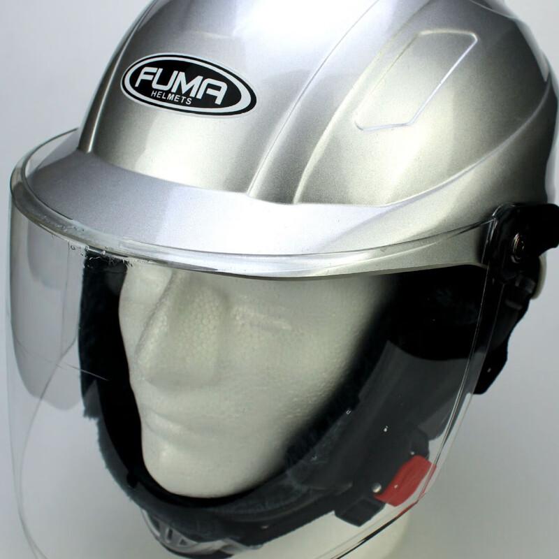 Lishi Electric Motorcycle Half Helmet with Detachable Neck Warmer One Size
