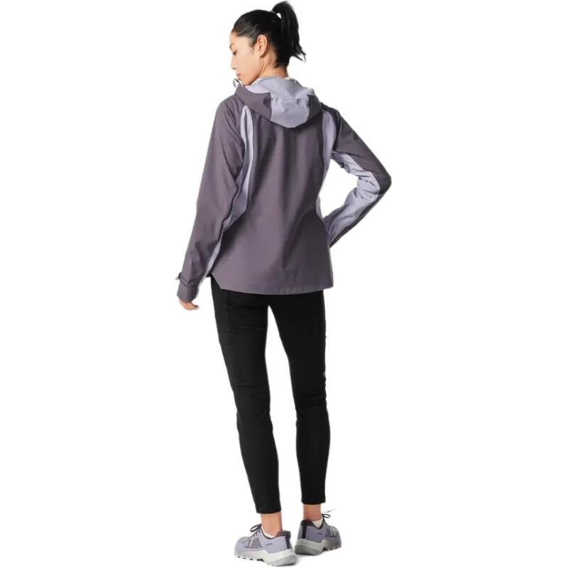 DECATHLON MH500 QUECHUA Colour-blocked Mountain Hiking Waterproof Jacket Women's Pale Purple/Purple
