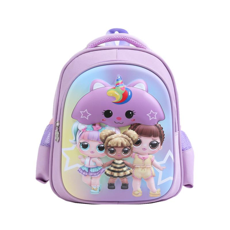 Trendy Cartoon Hard Shell Backpack For Kids Durable Nylon Material Cute Design
