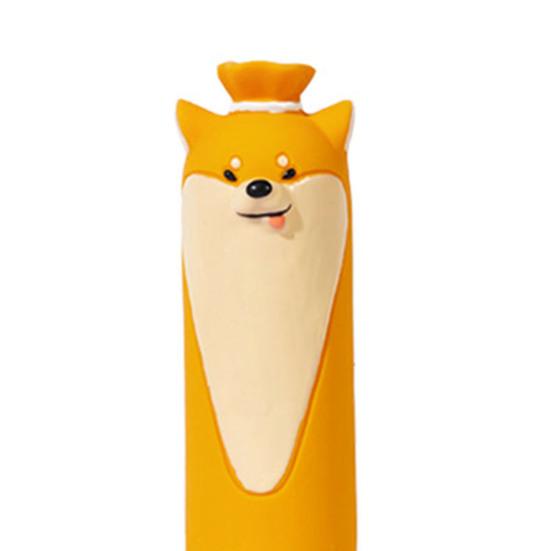 Latex Sausage Dog Toy Interactive Squeaky Dog Chew Toy Puppy Teething Toy for Aggressive Chewers Teeth Cleaning Anxiety Relief
