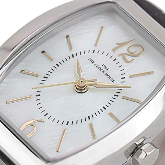 The Clock House LBF5003-WH1B Stilvolle Damen-Analog-Armbanduhr für Business und Formelle Anlässe, Wasserdicht, Weiß