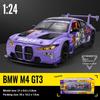 1/24 Scale BMW M4 GT3 WASA Racing Series Alloy Metal Diecast Model Car DIY Design Collection Decoration Boutique Trendy Gifts for Boys