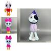Dandys World Plush Doll Ultra Soft Grey And Pink Adorable Stuffed Toy Collection