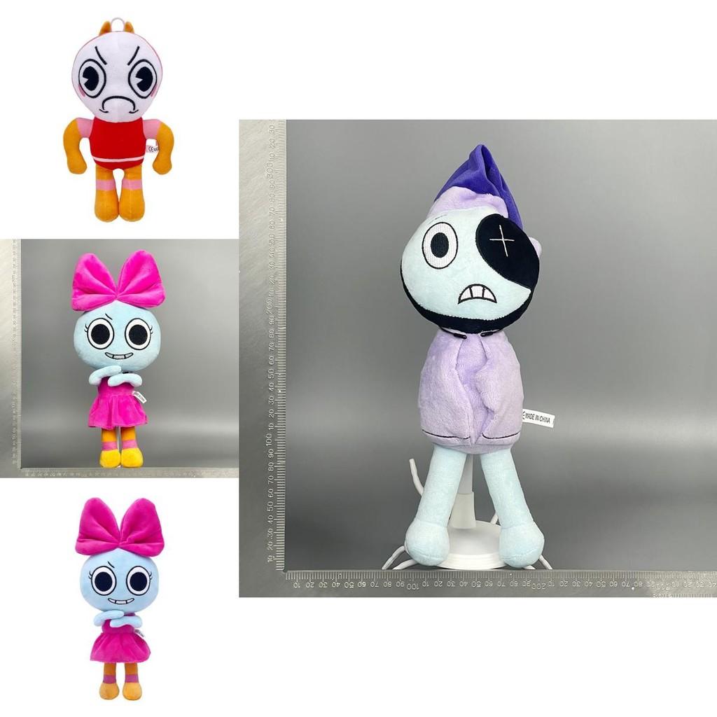 Dandys World Plush Doll Ultra Soft Grey And Pink Adorable Stuffed Toy Collection