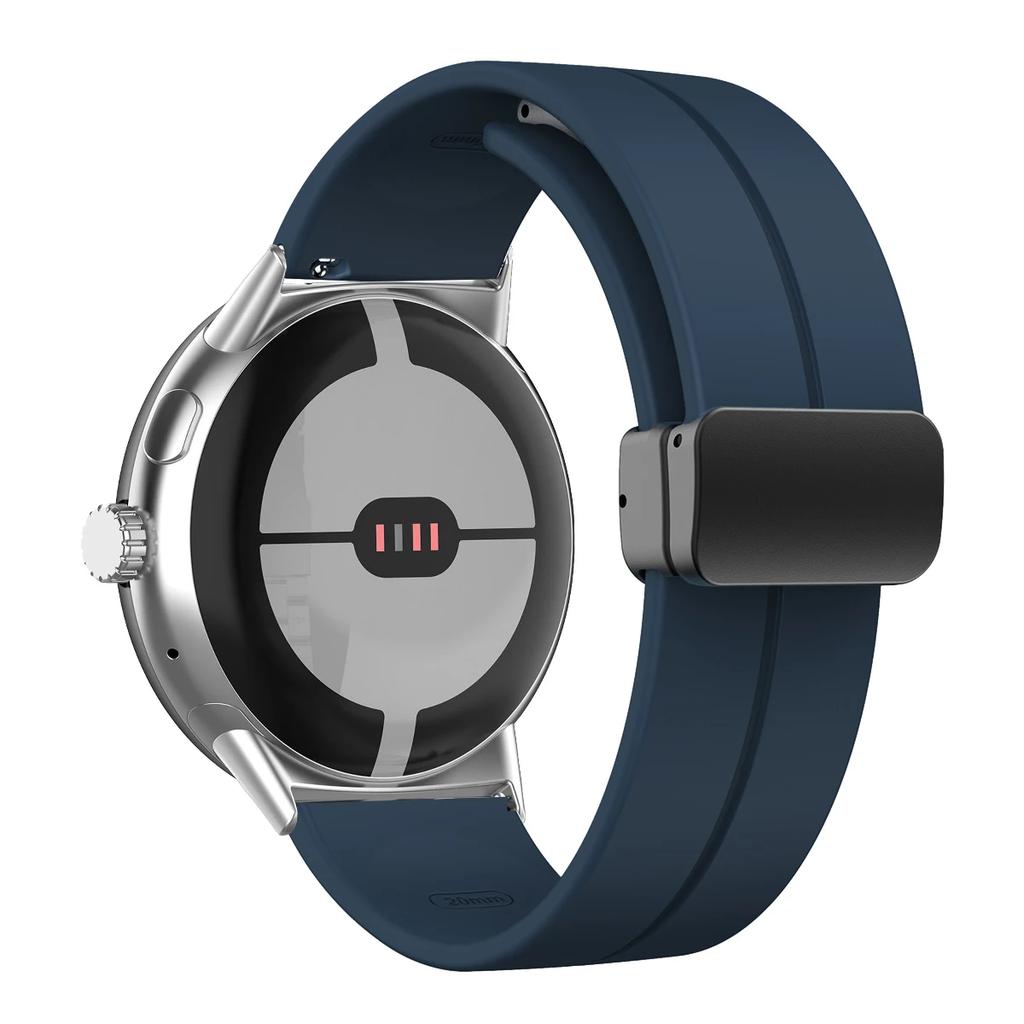 NEW Silicone Strap for Google Pixel Watch 3 45mm Band for Google Pixel Watch 1 2 3 41mm Magnetic Wristband Bracelet Accessories