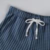 Women's Plaid Flare Pants with Waist for Casual and Home Wear