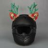 Creative Motorcycle Helmet Decoration 3D Motorcycle Helmet Antlers  Festive Decorations