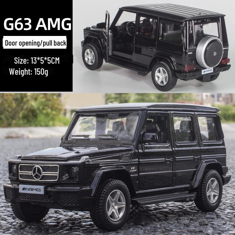 1:36 Mercedes-Benz Metall-Spielzeugauto mit Rückzugstüren für Kinder - Schmuckornament