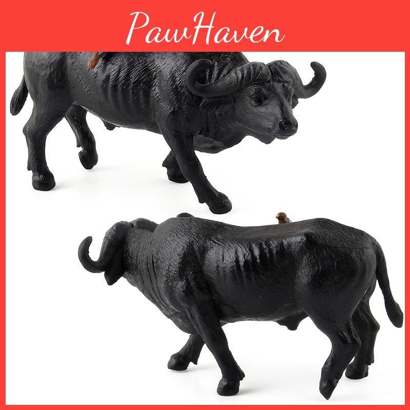Buffalo Static Water Model Plastic Animal Figurine Educational Toy Children For