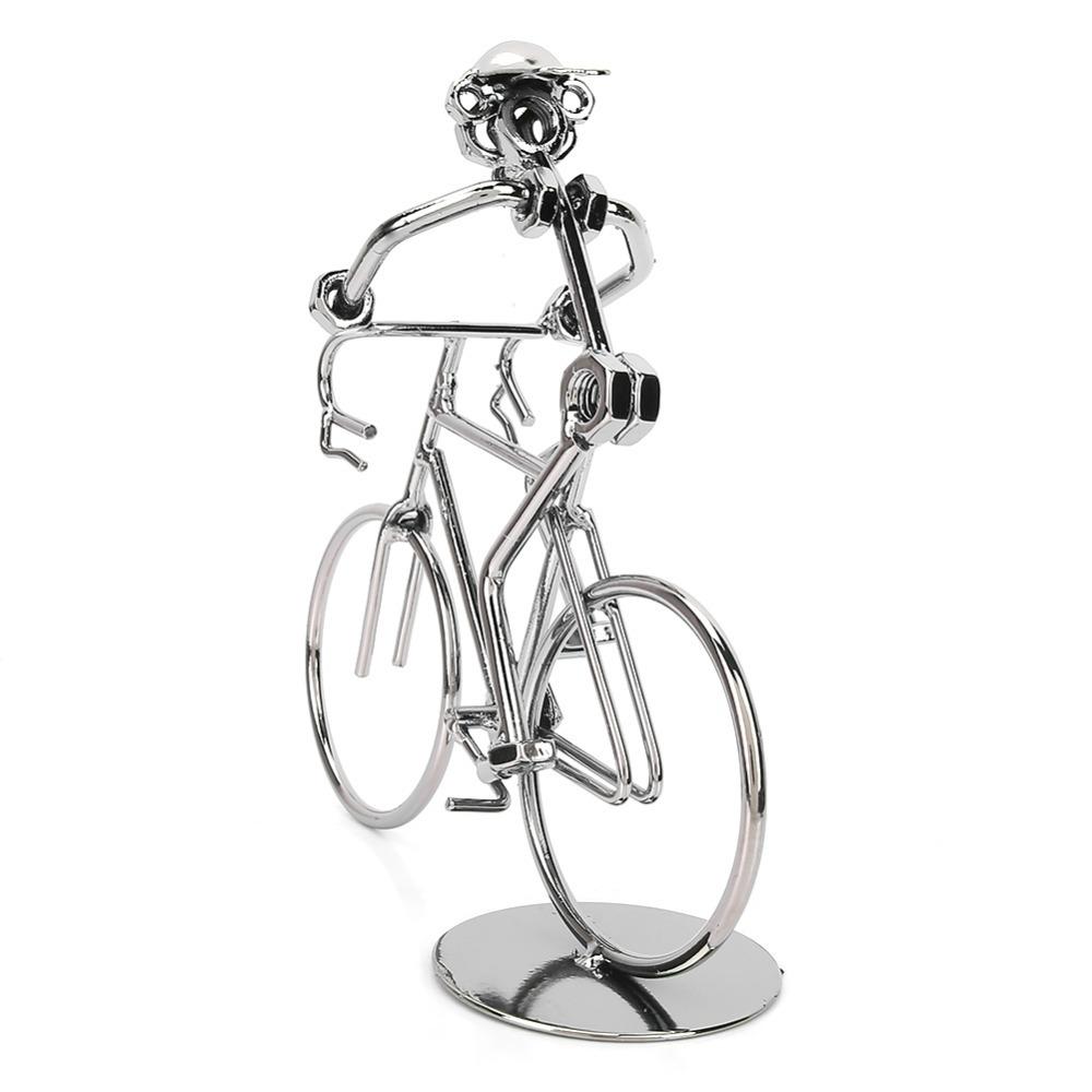 Abstract Metal Bicycle Model Metal Construction Desktop Bicycle Decor  For Bicycle Enthusiast