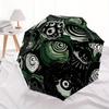 1pc Eyes Pattern Automatic Open/close Folding Compact Umbrella, 8-Rib Sturdy Canopy, Lightweight Portable, Commuting Use, Gift, Outdoor Umbrella, Trav
