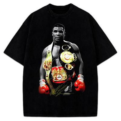 Mike Tyson Unangefochtener Weltmeister im Schwergewicht Gürtel Vintage Grafik T-Shirt